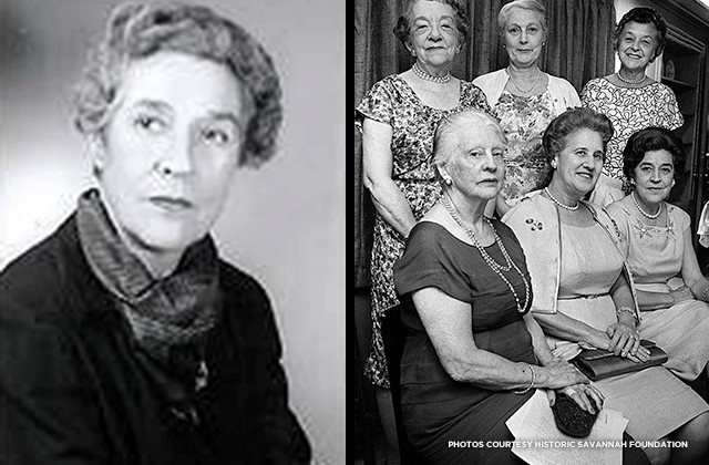 (Left) Anna Colquitt Hunter; (Right) "The Seven Ladies" 