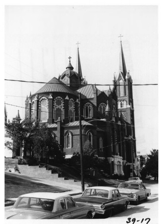 Rear view of the church