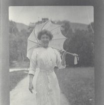 Edwina Fay Frisbee, youngest daughter of Edward Frisbee, shown here at her graduation from the University of California at Berkeley