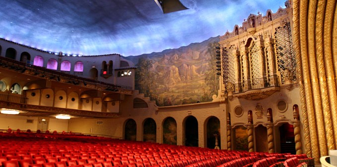 Interior of the theatre.