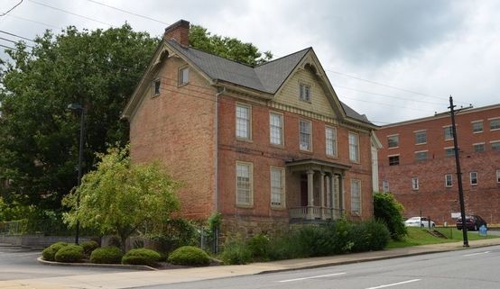 This gable roofed Victorian home dates back to 1807 and is owned by the Harrison County West Virginia Historical Society. 