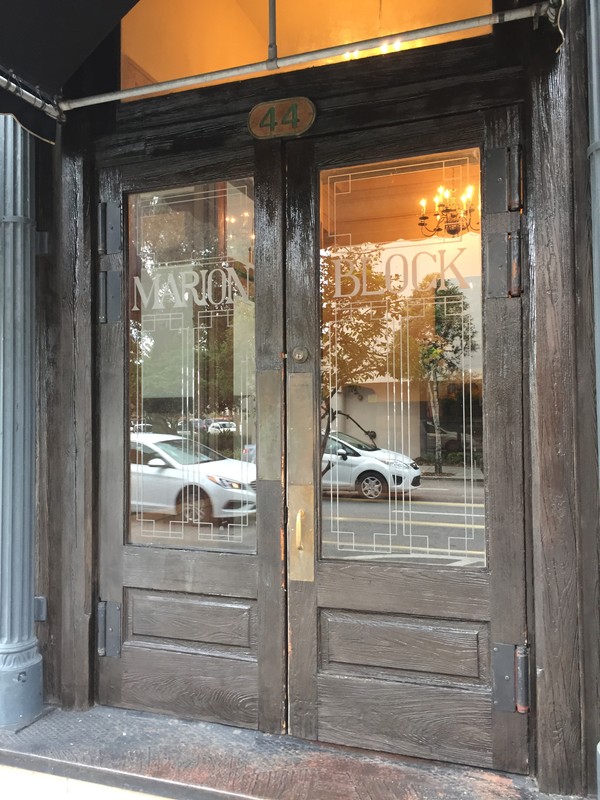 Doors facing 1st Ave