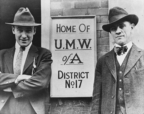 Fred Mooney and Frank Keeney (right), key union organizers during the Mine Wars.