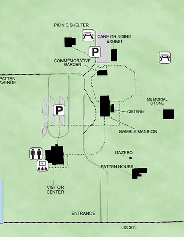 Map of the plantation grounds.