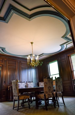 The dining room of the Barder House.