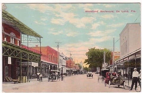 Another vintage postcard depicting early DeLand, FL.