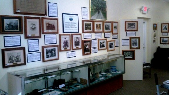 Several photographs are on the display at the museum, which is housed in the former train depot.