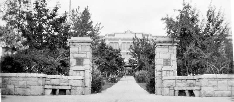 Heculean Pillars serve as gateway to the university