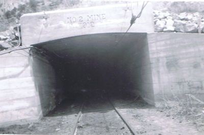 Entrance to the #2 mine portal at Castle Gate. This is the mine that exploded and resulted in 172 deaths.(LDS Ward Relief Society of Castle Gate)