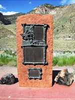 The Castle Gate Mine Memorial stands just off of Highway 6 very near to where the old town once was. The commemorative plaque has all of the names of those who died in the mine.(Castle Gate Mine Disaster Memorial - Castle Gate, Utah)