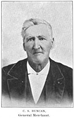 Photograph of Charles S. Duncan, merchant, early Kansas settler, from 1895 book (Cordley 1895:240)