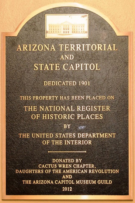 National Register of Historic Places designation plaque.