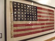 Flag from the U.S.S. Arizona.