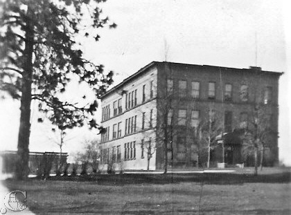 Taken from the west side of the building with Monroe Hall in the background.