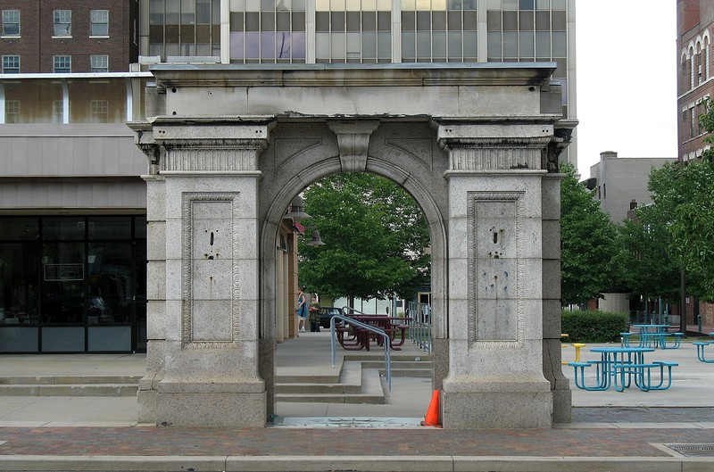 The last remnants of the Courtland Hotel