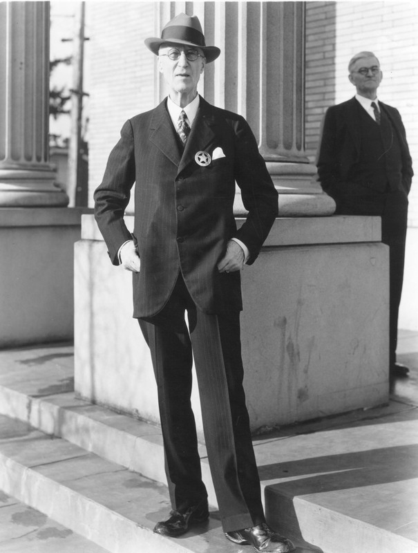 Alberty Whyte in 1935. Whyte was Captain of Tacoma's Home Guard during the events of November 3rd, 1885.