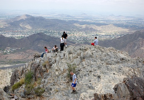 Atop Piestewa Peak.