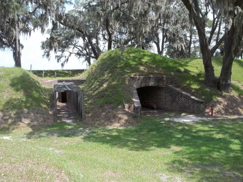 Some of the earthworks at Fort McAllister