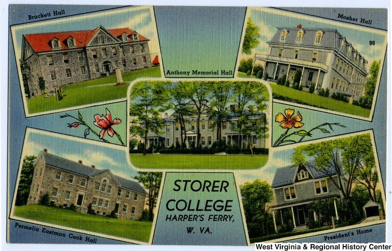 A postcard from Storer College. Courtesy of West Virginia and Regional History Center, WVU Libraries.