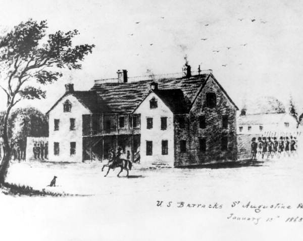 Drawing of the Saint Francis Barracks