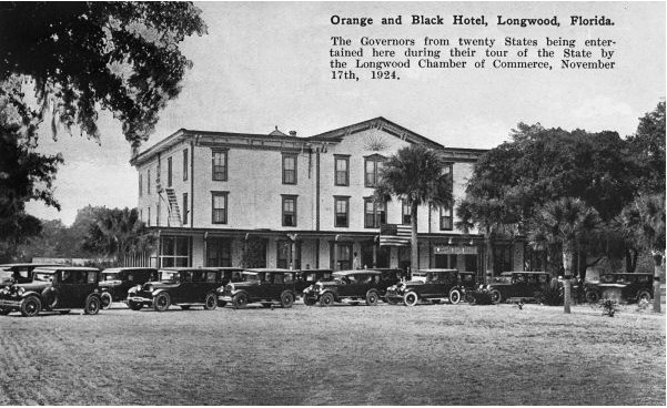 A photo of the inn when it was called "The Orange and Black Hotel"