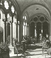 Photograph showing the previously open loggia as it appeared in the 1930s