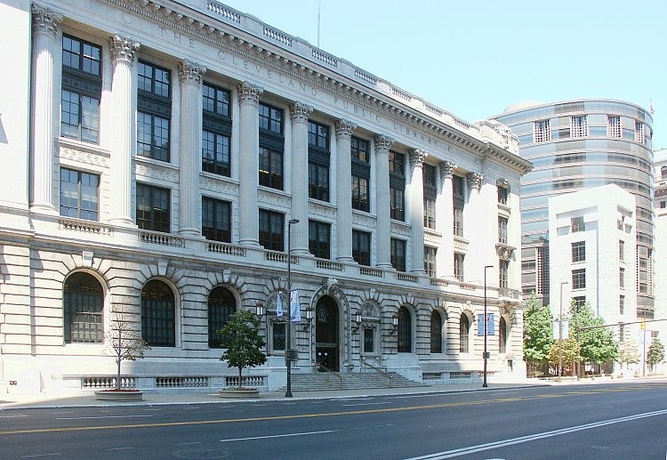 The Cleveland Public Library's main building was opened in 1925 and renovated in 1999.
