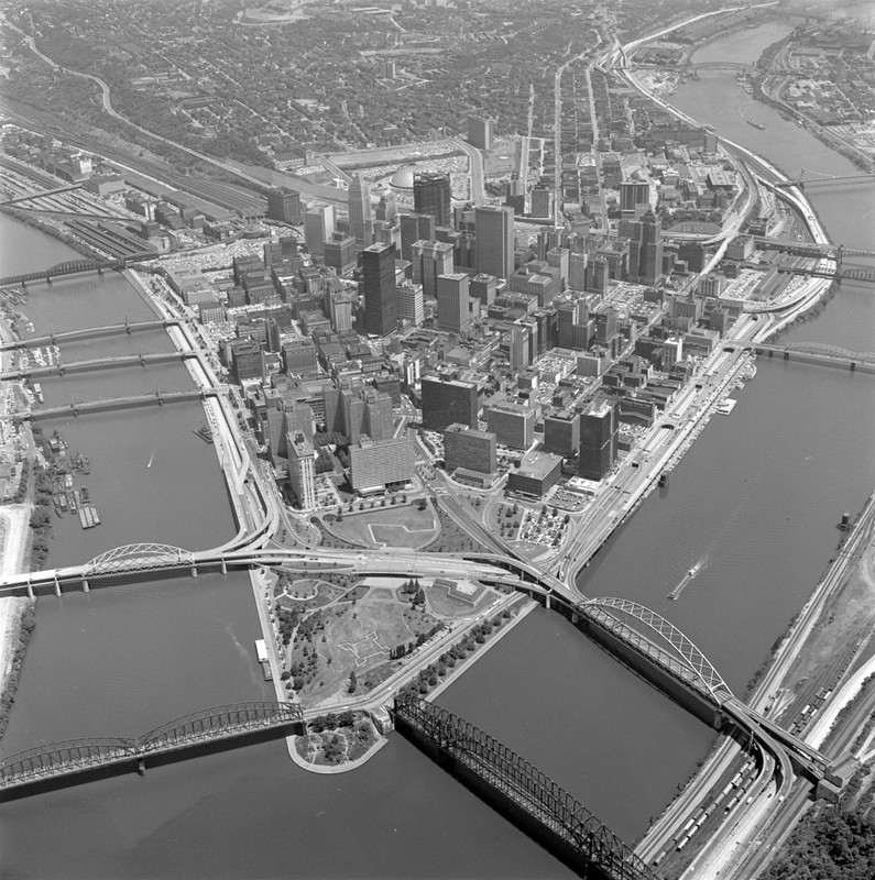 The "Golden Triangle" prior to construction