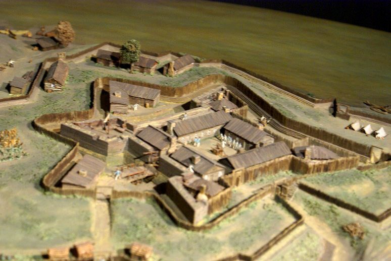 Scale model of Ft. Duquesne.