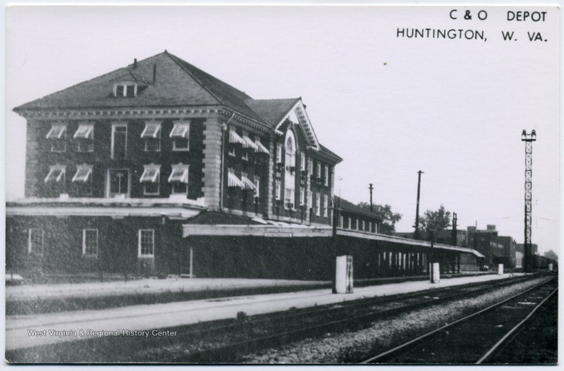 The platform of the C&O depot