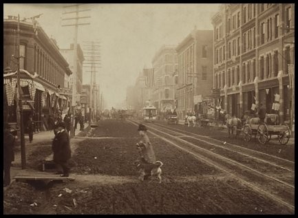 The Tivoli Club, entrance on the left, 1890 