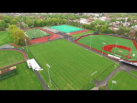 The old field hockey field used to cut horizontally through the soccer and baseball fields. 