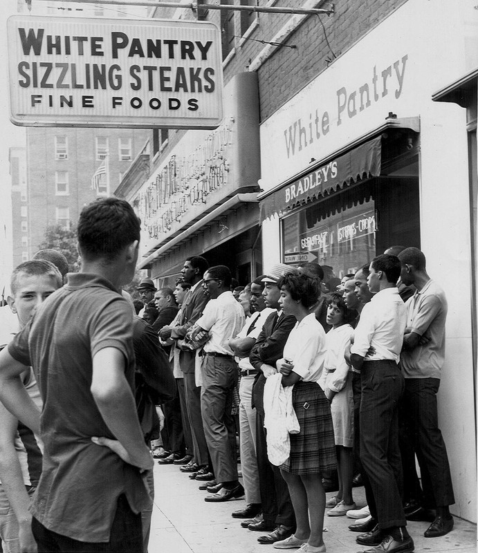 Marshall students and other members of the Civic Interest Progressives held several protests in front of the White Pantry.