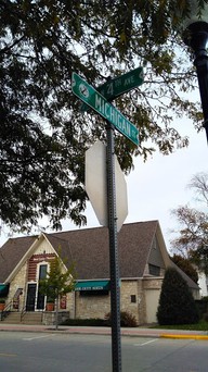 Once Spruce Street and Court Street, the Carnegie Free Library now sits at the intersection of 4th Avenue and Michigan Street.