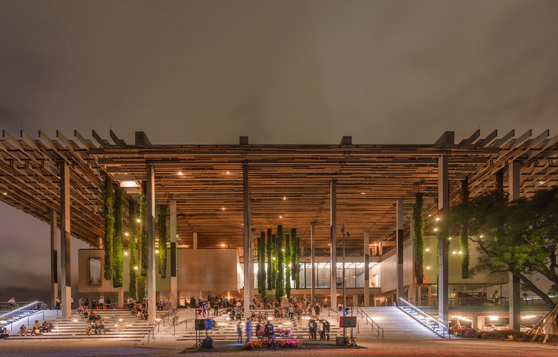 The 2013 PAMM building was designed by Swiss architects Herzog and de Meuron.