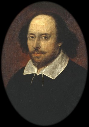  The "Chandos portrait" of playwright William Shakespeare