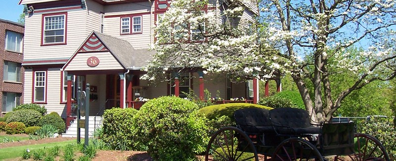 Another exterior view of the Burton House