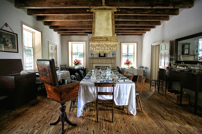 View of the dining room