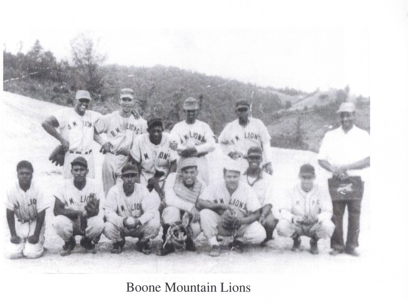 The Boone Mountain Lions was the local baseball team for Junaluska that played against other teams and participated in competitions. 