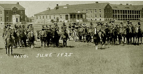 Cavalry in the fort, 1927