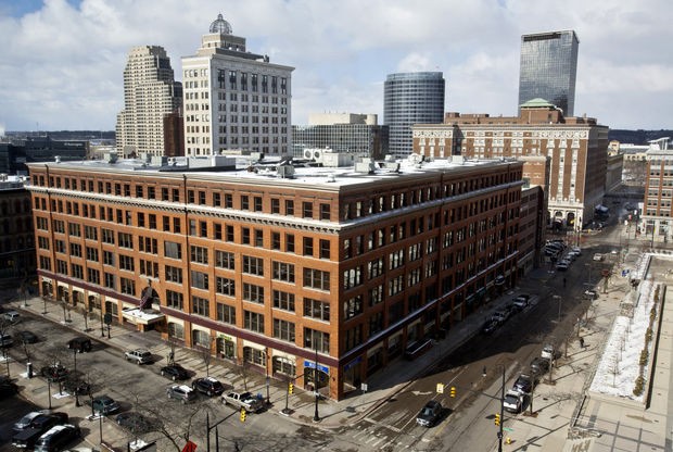 Grand Rapids used to host furniture markets twice a year. The Waters Building was the largest furniture exhibition hall in the world when it opened in 1898. It still stands today as hotel and apartment space.