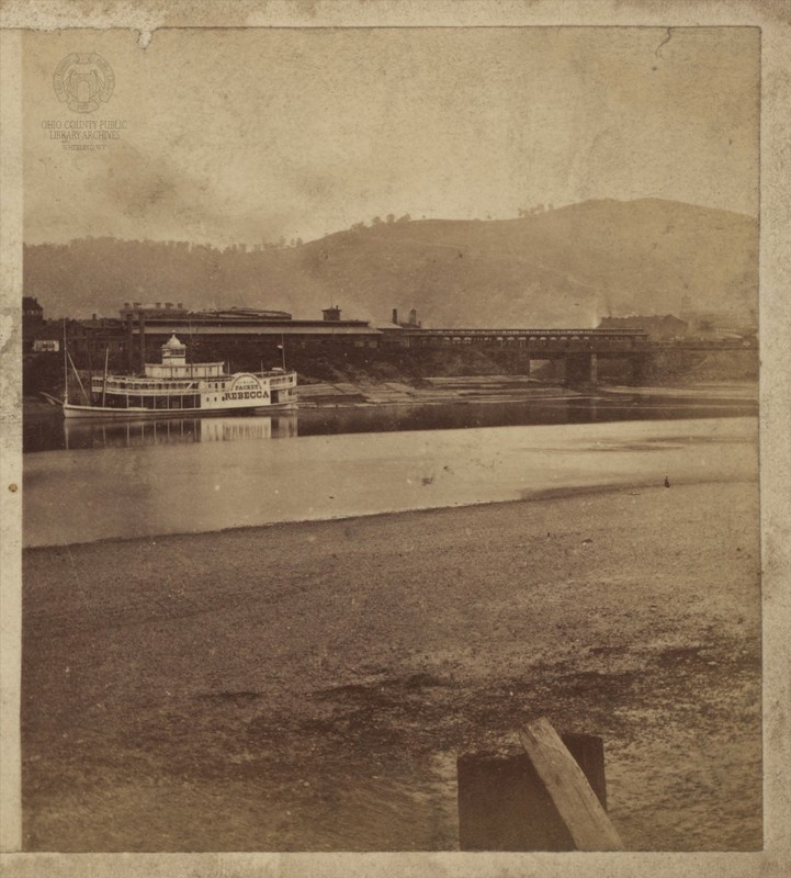 An early stereoview of the terminal that occupied the grounds prior to its rebuilding in 1906-1908.  This photograph was taken between 1867-1869.

Image courtesy of Ohio County Public Library, Wheeling, WV.