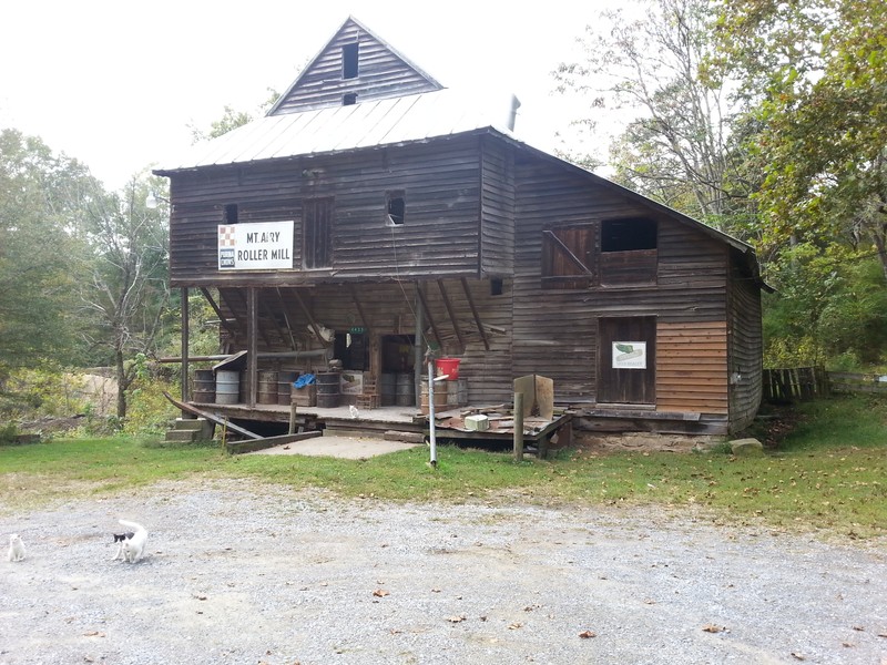 A view of the mill.