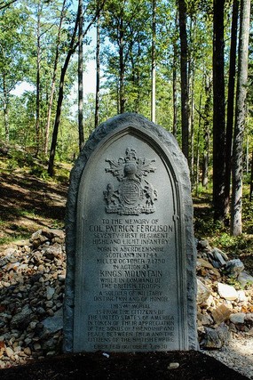 The tombstone of Major Patrick Ferguson