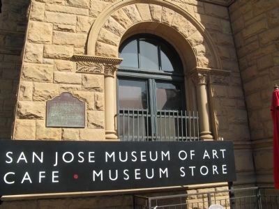 Historic marker on the art museum building (image from Historic Marker Database)