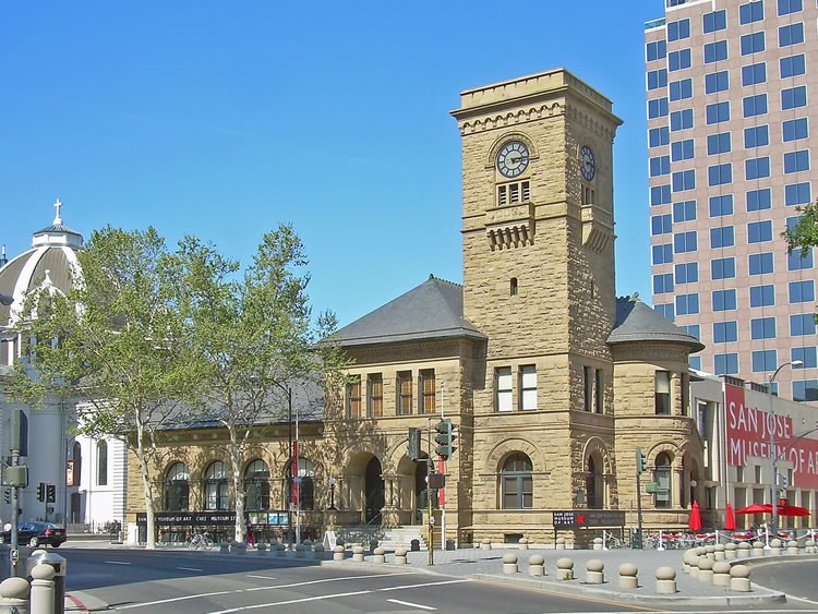 Modern view of the San Jose Art Museum (image from California Travel)