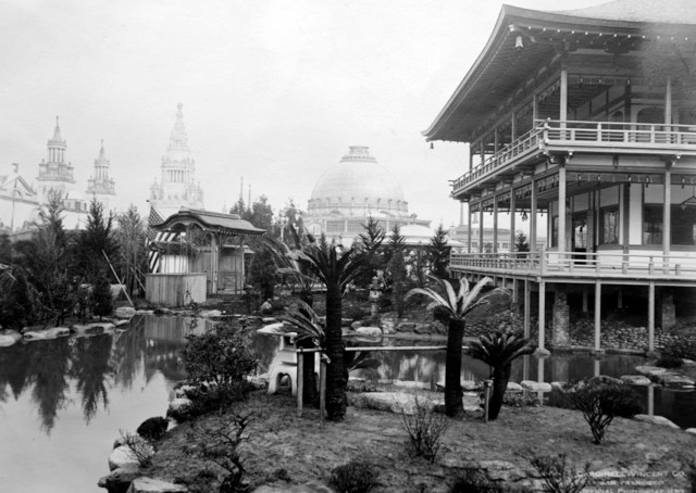 Japanese Pavilion of the Panama-Pacific International Exposition in San Francisco 1915, which inspired the estate's design (image from Hakone Estate and Gardens)