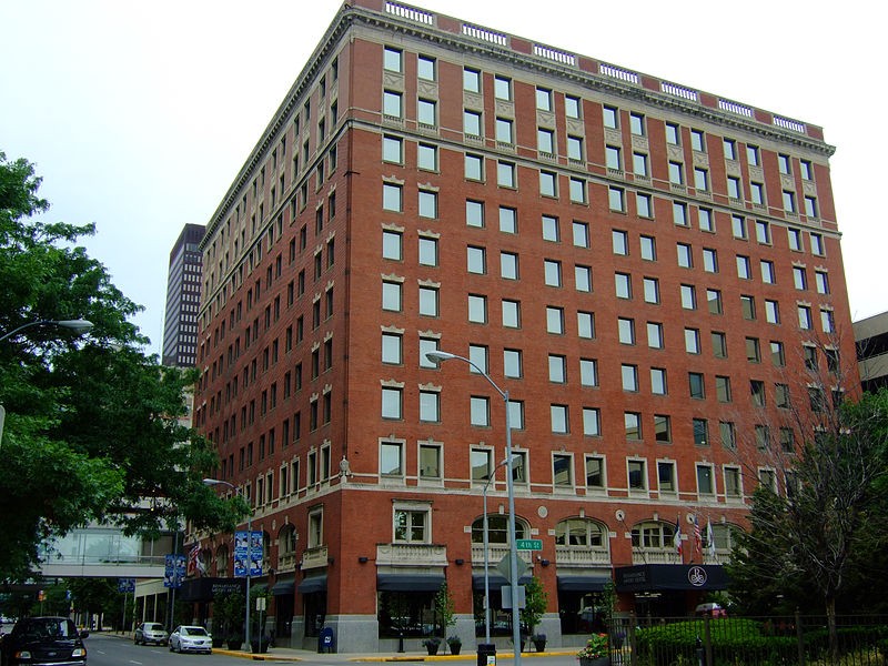 The Savery Hotel opened in 1919 and is now part of the Marriott chain.