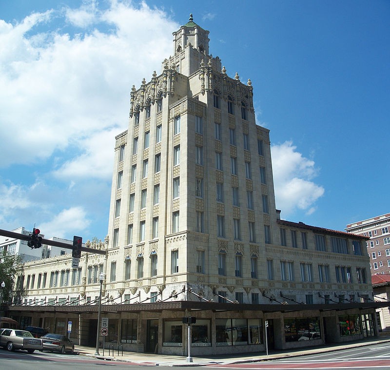 Snell Arcade is best known for its terra cotta exterior with Italianate features.