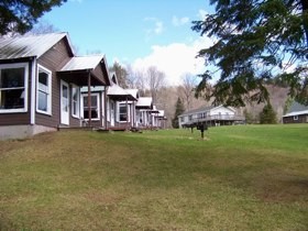 These ten cottages are located on the land where the old hotel used to be located. The buildings can house up to five people at a time.